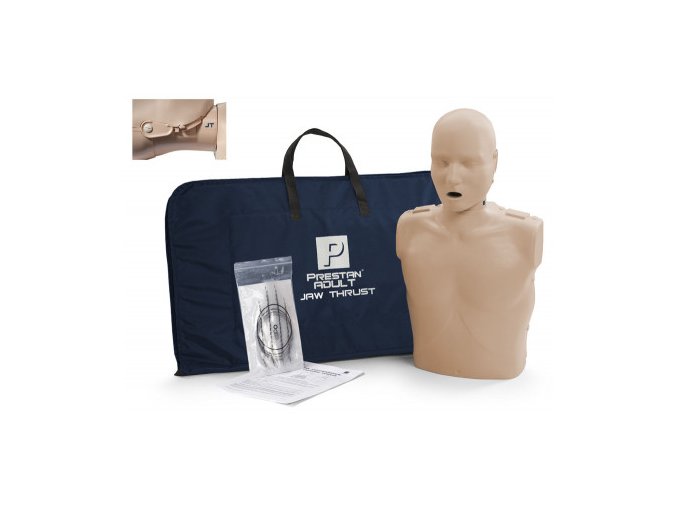 Resuscitační model dospělého s pohyblivou čelistí a KPR monitorem