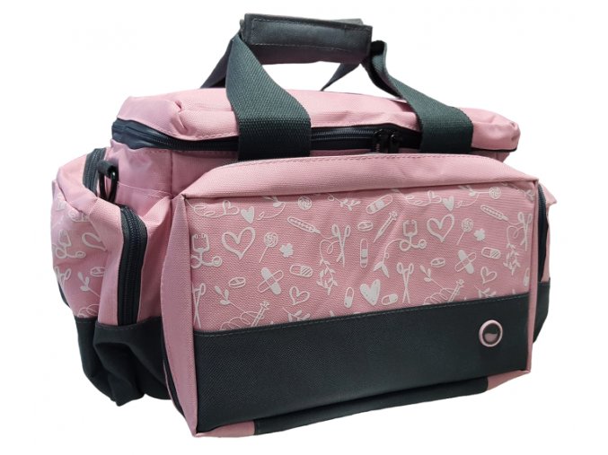 Sesterská zdravotnická brašna pro domácí péči Light Collection Pink 22 l. full