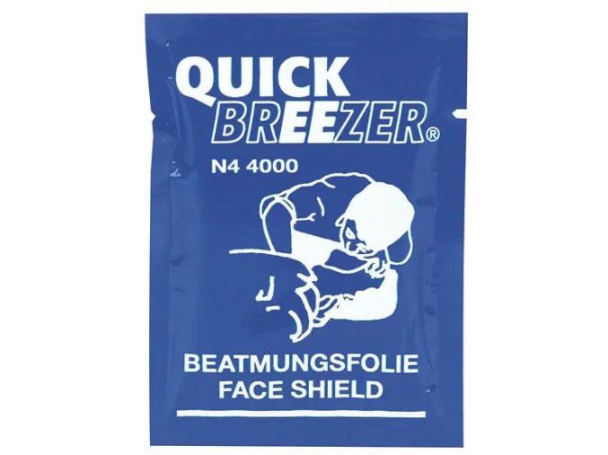 Resuscitační rouška Quick Breezer Face shield s antibakteriálním filtrem