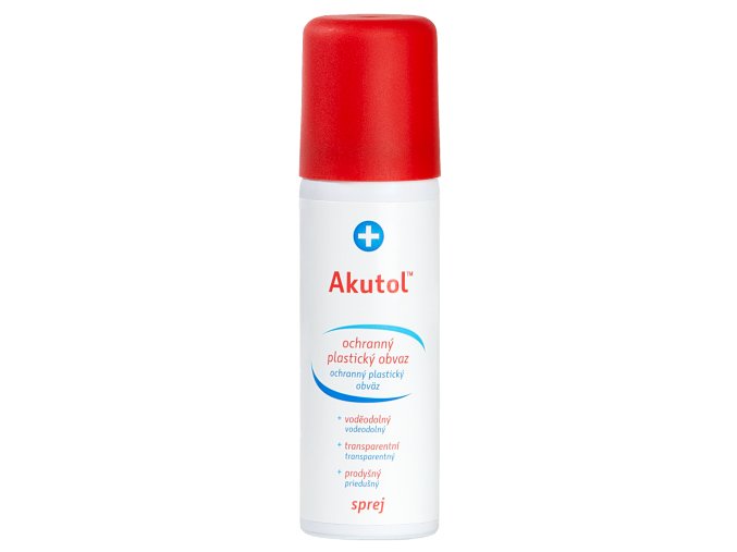 Tekutý obvaz ve spreji Akutol 60 ml.