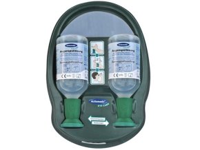 Nástěnná sada fyziologického roztoku na výplach očí 2 x 500ml.