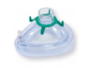 Anesteziologická a resuscitační maska PVC s nafukovatelnou manžetou