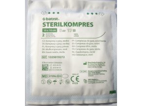 Sterilkompres 10 cm x 10 cm sterilní
