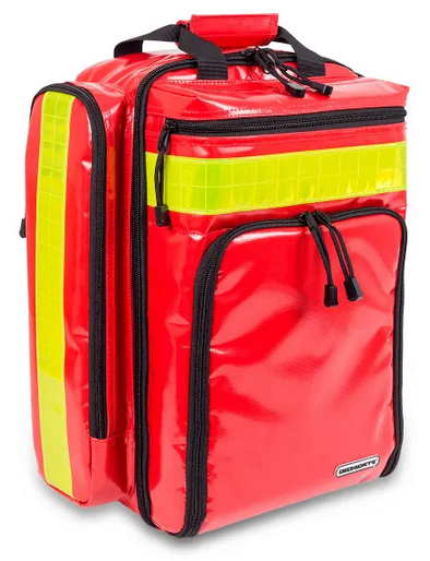 Zdravotnický záchranářský voděodolný batoh Rescue RED Tarpaulin 25 l. vybavený Basic