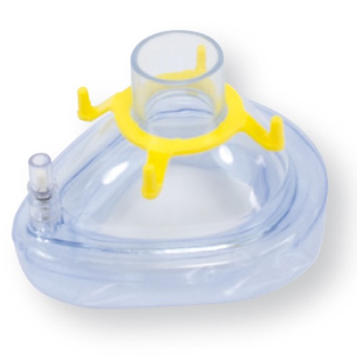 Anesteziologická a resuscitační maska PVC s nafukovatelnou manžetou Velikost: č.2