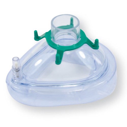 Anesteziologická a resuscitační maska PVC s nafukovatelnou manžetou Velikost: č.3