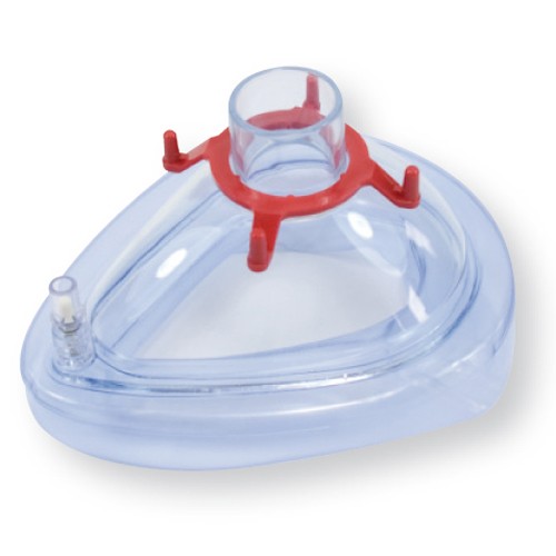 Anesteziologická a resuscitační maska PVC s nafukovatelnou manžetou Velikost: č.4