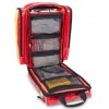 Zdravotnický záchranářský voděodolný batoh Rescue RED Tarpaulin 25 l. vnitřek s vybavením