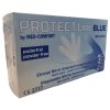 Nitrilové vyšetřovací bezpudrové rukavice PROTECT LINE Blue 100 ks z boku