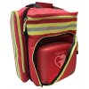 Záchranářský intervenční batoh EMS s ochranou proti dešti 35 l. s AED červený