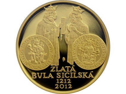 Zlatá Bula sicilská 1 oz 2012 Proof