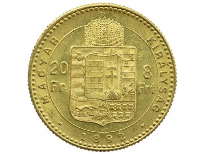 8 zlatník Františka Josefa I. 1892 KB Fiume