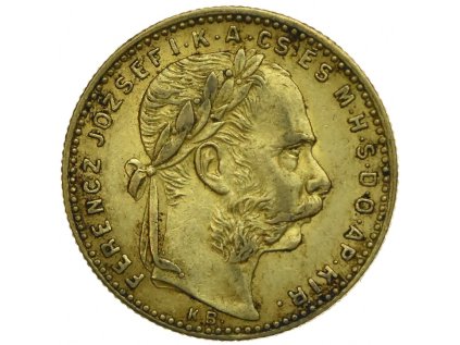 8 zlatník Františka Josefa I. 1891 KB Fiume