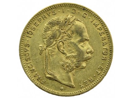 Rakousko 8 zlatník Františka Josefa I. 1879