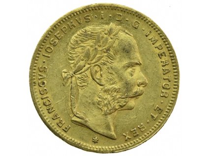 Rakousko 8 zlatník Františka Josefa I. 1886