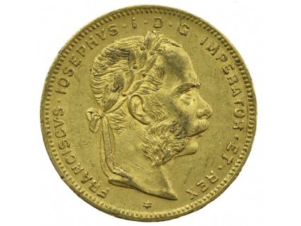 Rakousko 8 zlatník Františka Josefa I. 1877