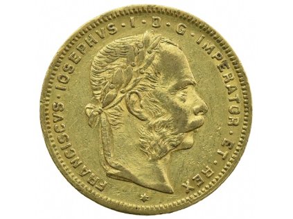 Rakousko 8 zlatník Františka Josefa I. 1885