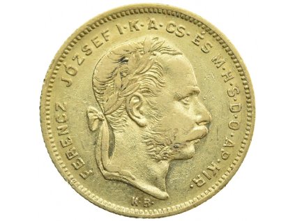 8 zlatník Františka Josefa I. 1871 KB