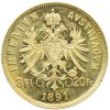 Rakousko 8 zlatník Františka Josefa I. 1891