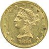 USA 10 dollar Liberty Head 1881