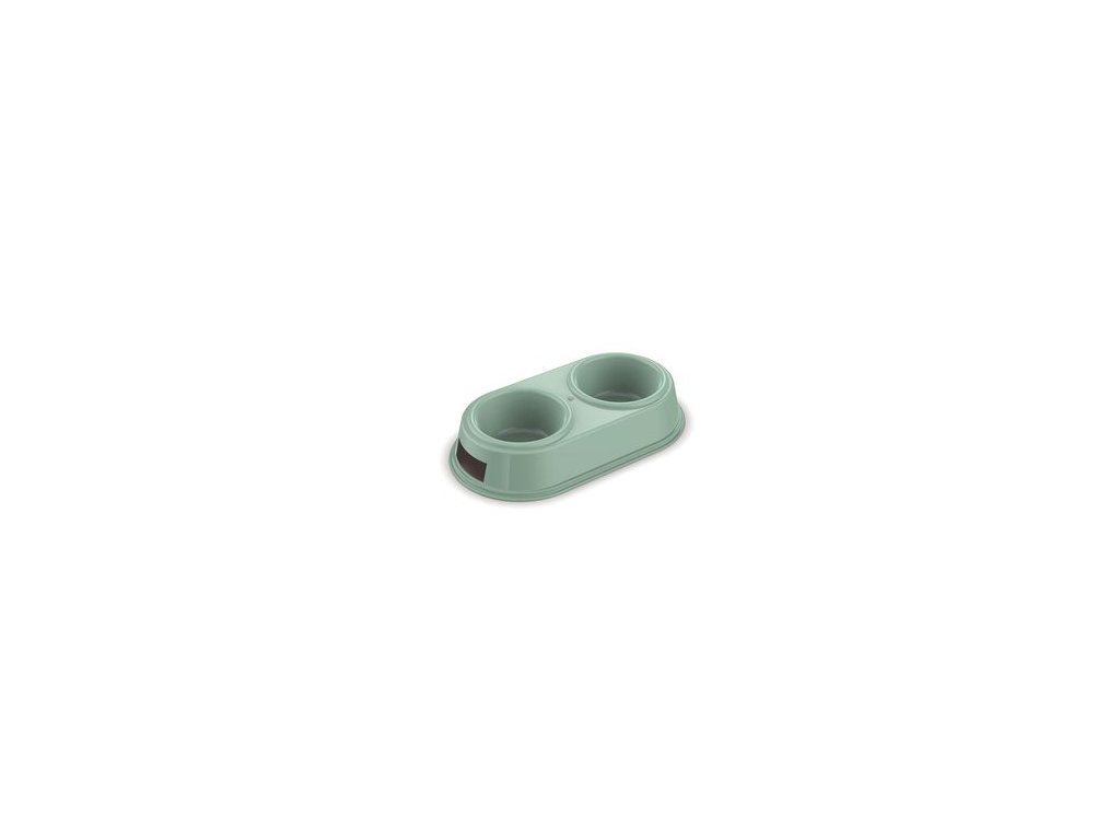 COBBYS PET Dvojmiska plastová 26x13x5cm 2x200ml