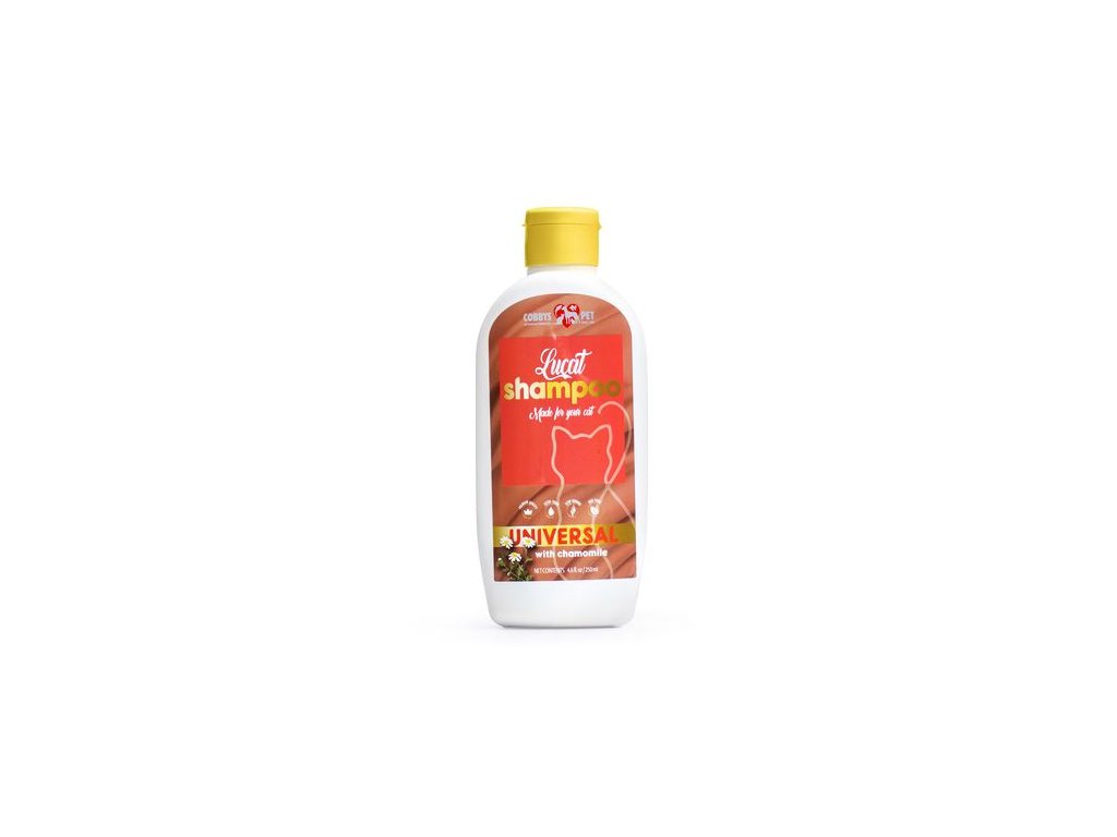 COBBYS PET LUCAT UNIVERSAL SHAMPOO 250ml šampón pre mačky s harmančekom