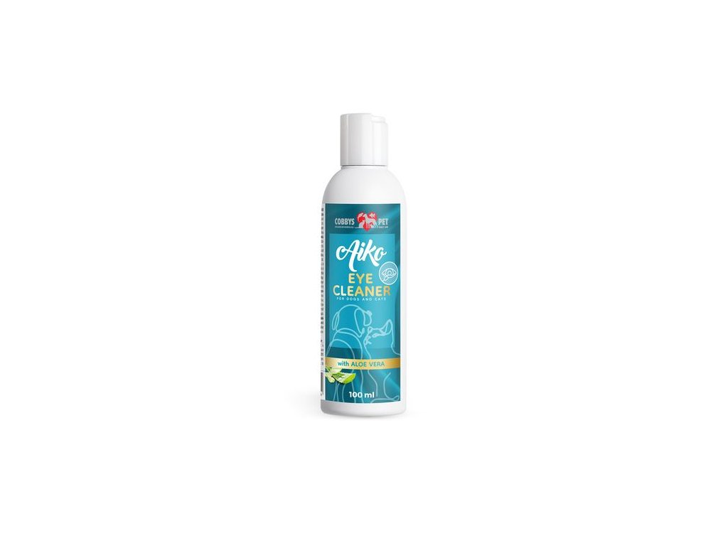 COBBYS PET AIKO EYE CLEANER FOR DOGS AND CATS 100ml očné kvapky pre starostlivosť o oči u psov a mačiek