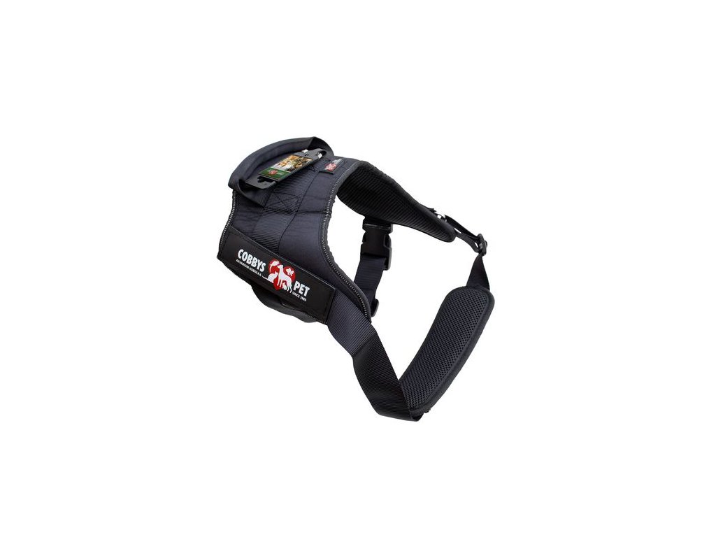 COBBYS PET Postroj K9 L 65-80cm čierny