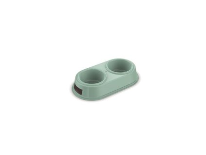 COBBYS PET Dvojmiska plastová 26x13x5cm 2x200ml