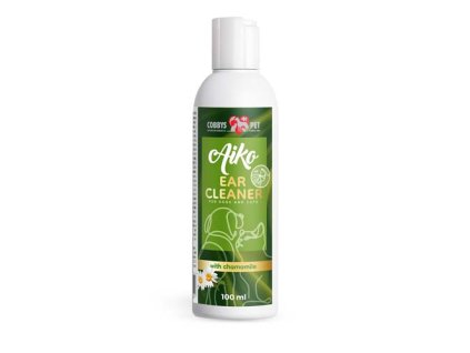 COBBYS PET AIKO EAR CLEANER FOR DOGS AND CATS 100ml ušné kvapky na čistenie uší psov a mačiek s harmančekom