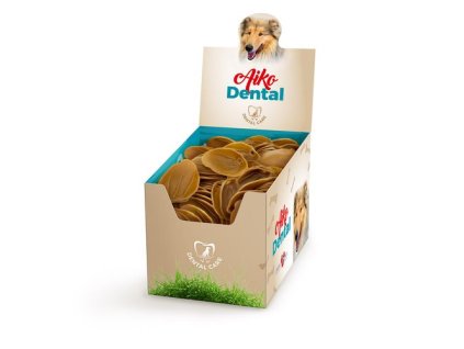 COBBYS PET AIKO Dental Veggie Ear M 9,8x5,8x2cm/20-25g dentálne vegetariánske ucho