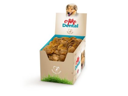 COBBYS PET AIKO Dental Veggie Ear S 6,7x4,5x1,5cm 8-10g dentálne vegetariánske ucho
