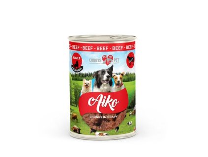 COBBYS PET AIKO Adult 415g hovädzia konzerva pre dospelých psov