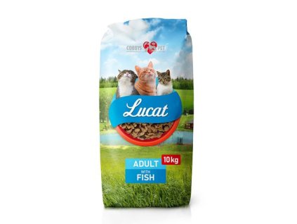 COBBYS PET LUCAT Adult Fish 10kg plnohodnotné krmivo pre mačky s rybou