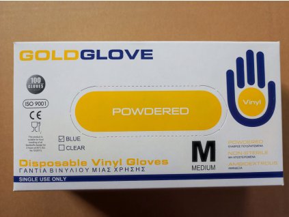 gold glove rukavice modre
