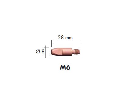 Prievlak 0,8 mm M6 x 8 x 20