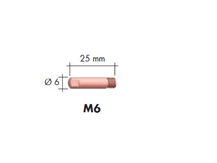 Prievlak 0,8 mm M6 x 6 x 19