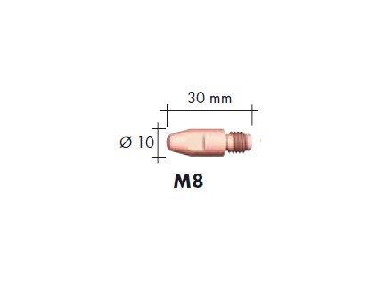 Prievlak 1,0 mm M8 x 10 x 30