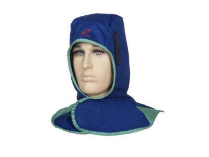 Ochrana hlavy, krku (suchý zips)- modrá XL