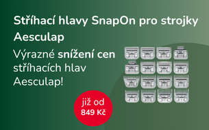 Stříhací hlavy SnapOn pro strojky Aesculap za sníženou cenu