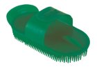Kartáč Curry comb na čištění koní, velký, oválný, zelený