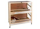 Klec pro králíky a hlodavce INDOOR DELUXE, dvoupatrová