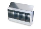 Krmítko závěsné pro králíky a slepice, krmný automat 4-místný, pozink