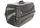 Kerbl Přepravka pro psa Expedition Eco, s kovovými dvířky, černá, 58 x 38 x 38 cm
