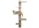 Kočičí strom na zeď Timber, škrabadlo pro kočky, 150 cm, přírodní
