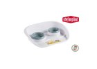 miska plastova pro psy a kocky dvojita 1x 300 ml a 1x 250 ml