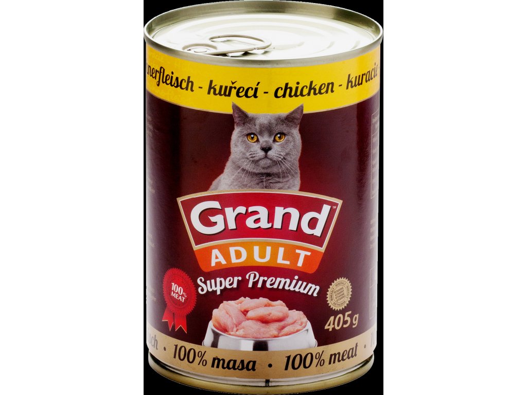 GRAND SuperPremium Hovězí CAT 405g