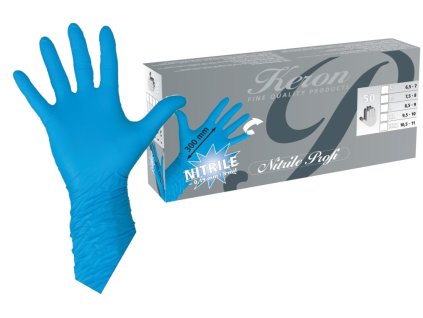 Rukavice nitrilové Profi, dlouhé 30 cm, velikost XL