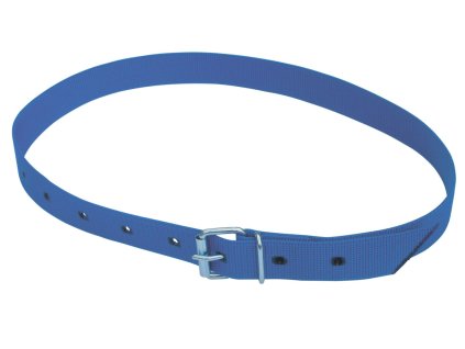 Řemen krční TOPQ pro značení skotu s přezkou, modrý, 120 cm