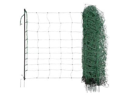 Síť pro elektrické ohradníky na ovce Ovinet 108 cm, 50 m, 2 hroty, zelená